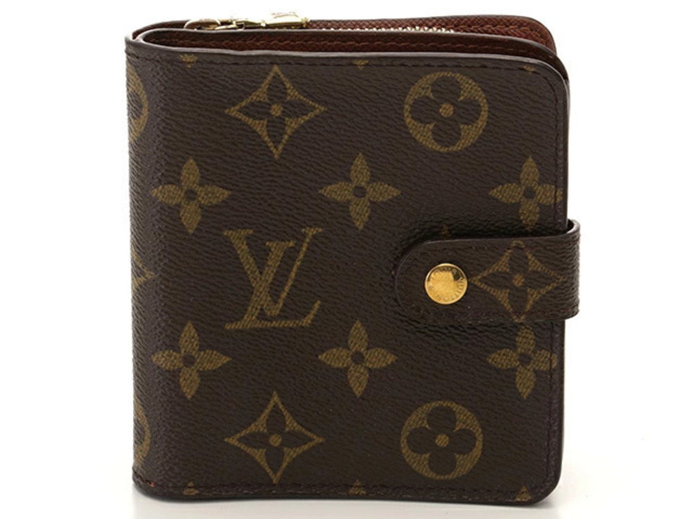 LOUIS VUITTON Wallet Accessories Compact Zip Bi fold Monogram